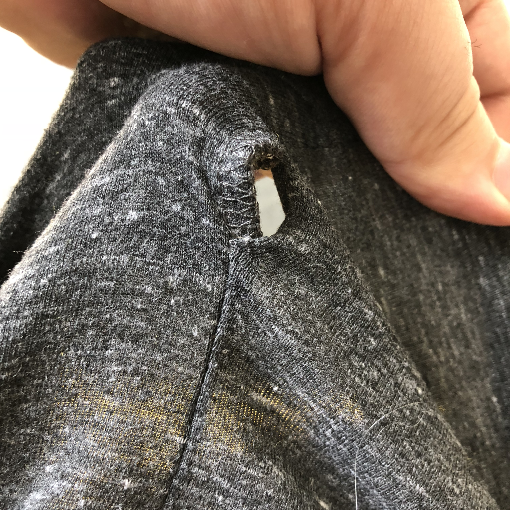 the hole in my tshirt
